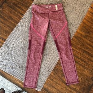 Zella girl Burgundy/Pink Leggings High-Waisted Stretchy Activewear
